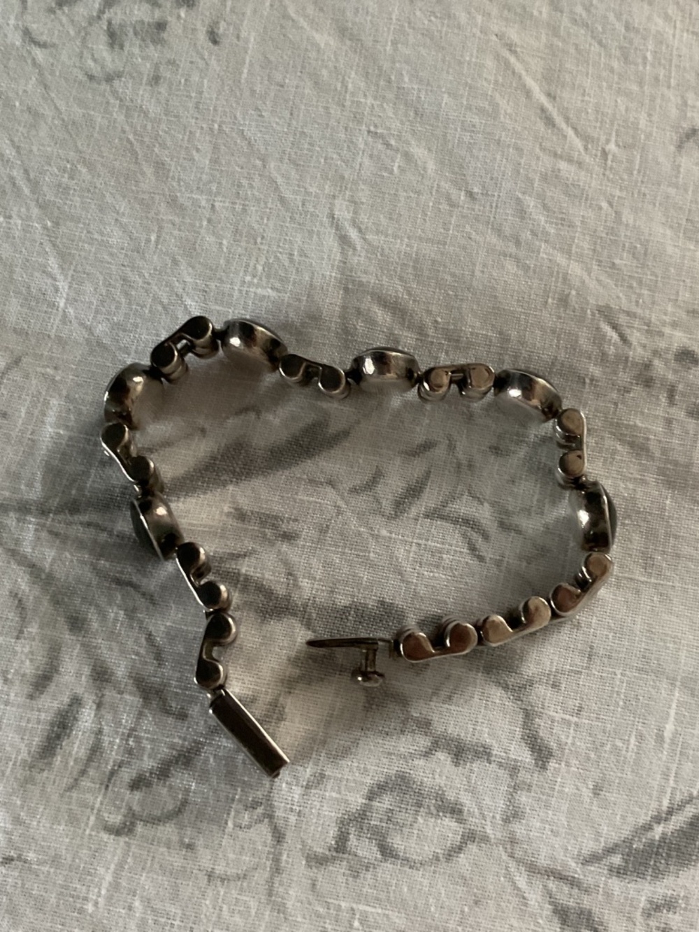 SALE! Price Drop!  EUC 950 Silver Mexico Onyx Bracelet - Picture 5 of 6